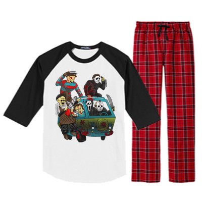 Scary Holocaust Machine Van Movie Characters Raglan Sleeve Pajama Set