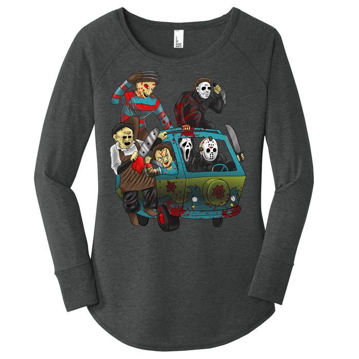 Scary Holocaust Machine Van Movie Characters Women's Perfect Tri Tunic Long Sleeve Shirt