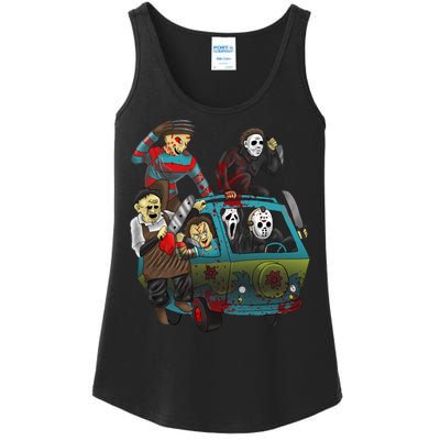 Scary Holocaust Machine Van Movie Characters Ladies Essential Tank