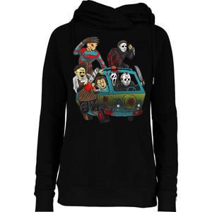 Scary Holocaust Machine Van Movie Characters Womens Funnel Neck Pullover Hood