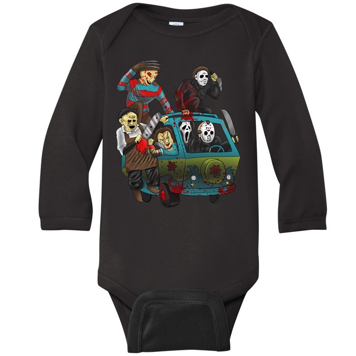 Scary Holocaust Machine Van Movie Characters Baby Long Sleeve Bodysuit