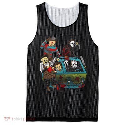 Scary Holocaust Machine Van Movie Characters Mesh Reversible Basketball Jersey Tank