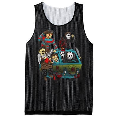 Scary Holocaust Machine Van Movie Characters Mesh Reversible Basketball Jersey Tank