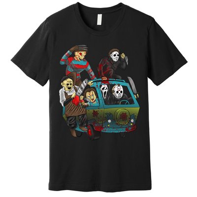 Scary Holocaust Machine Van Movie Characters Premium T-Shirt