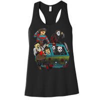 Scary Holocaust Machine Van Movie Characters Women's Racerback Tank