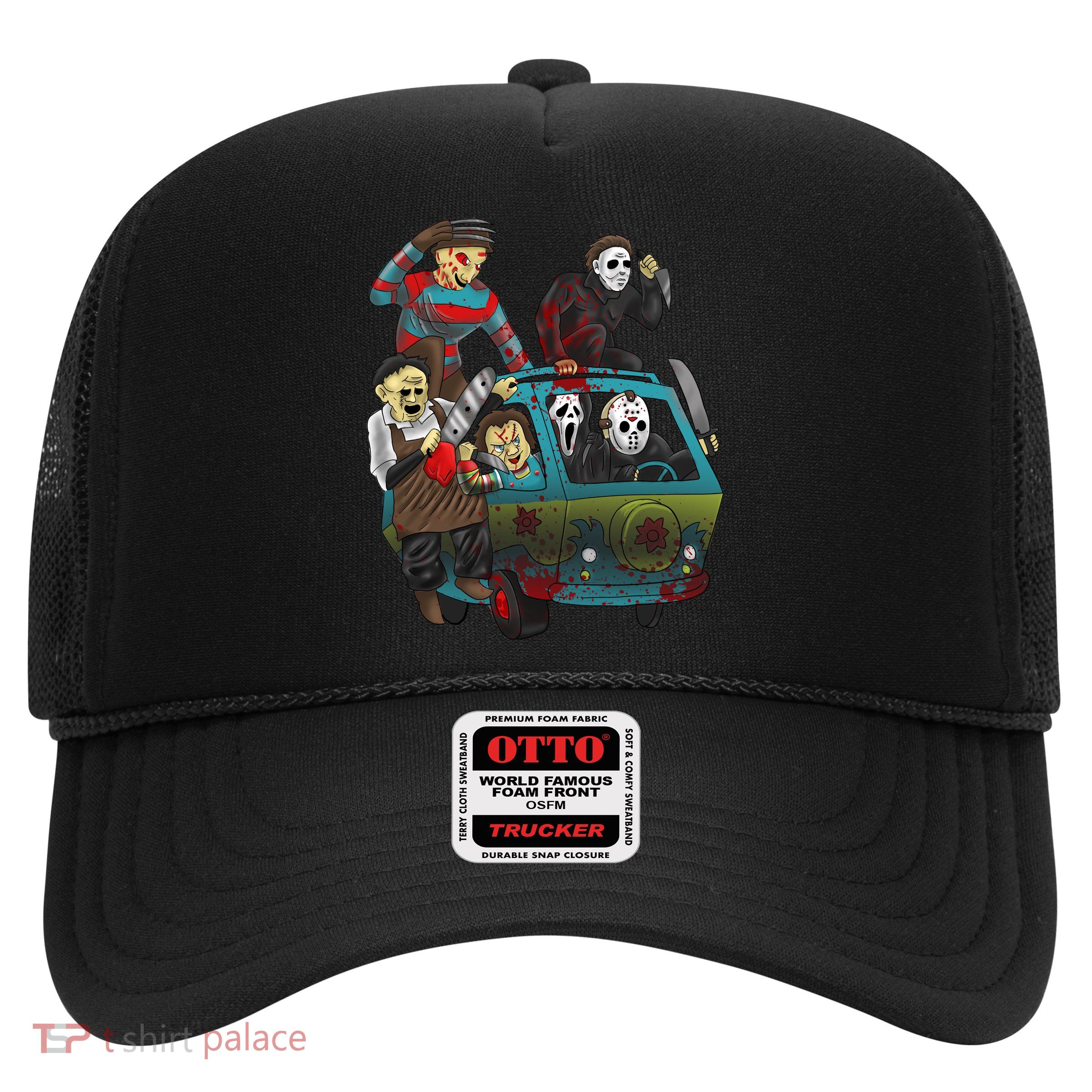 Scary Holocaust Machine Van Movie Characters Trucker Hat