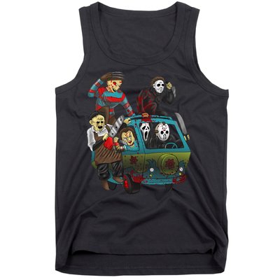 Scary Holocaust Machine Van Movie Characters Tank Top