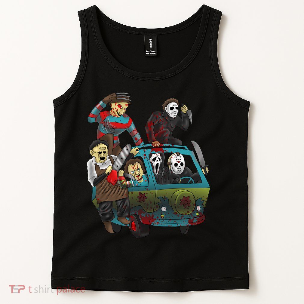 Scary Holocaust Machine Van Movie Characters Tank Top