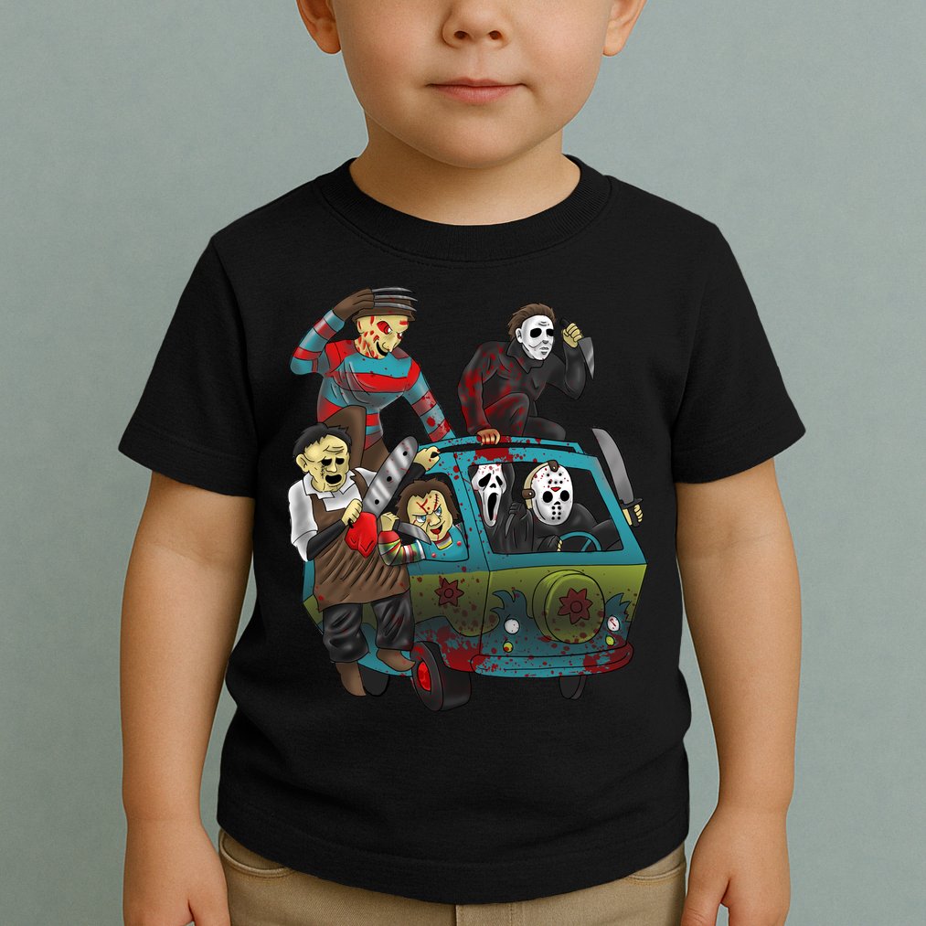 Scary Holocaust Machine Van Movie Characters Toddler T-Shirt