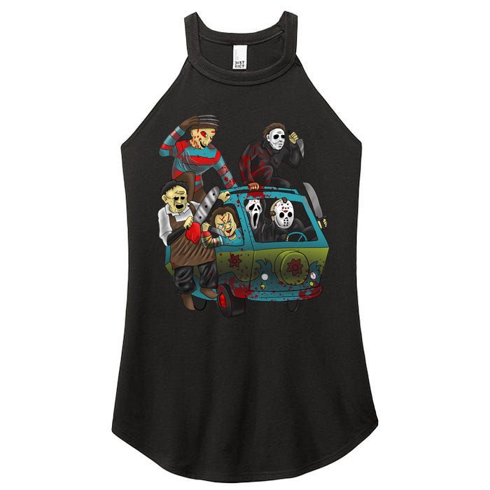 Scary Holocaust Machine Van Movie Characters Women's Perfect Tri Rocker Tank