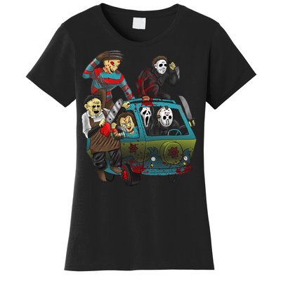 Scary Holocaust Machine Van Movie Characters Women's T-Shirt