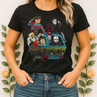 Scary Holocaust Machine Van Movie Characters Womens T-Shirt