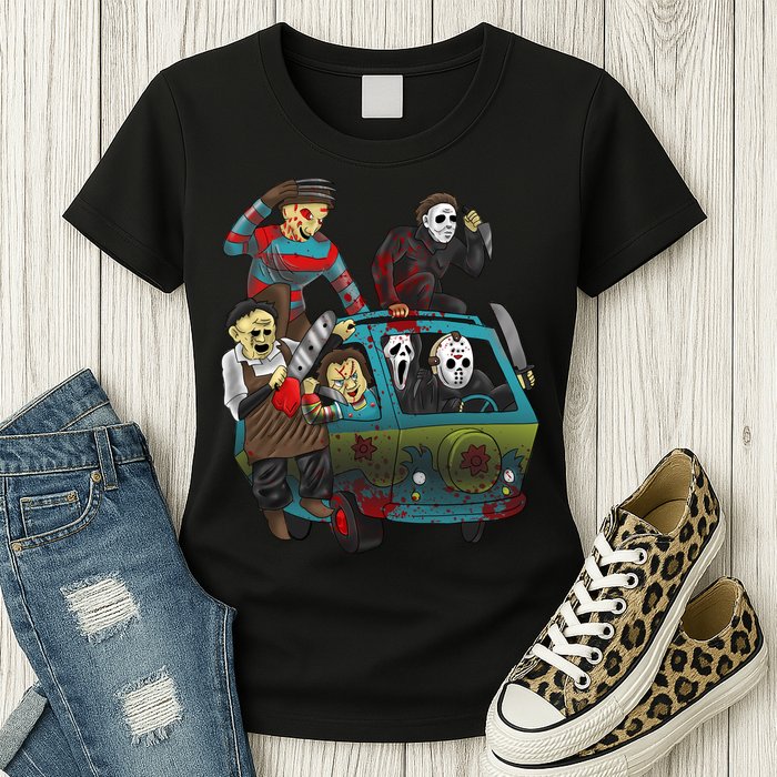 Scary Holocaust Machine Van Movie Characters Womens T-Shirt