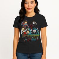 Scary Holocaust Machine Van Movie Characters Womens T-Shirt