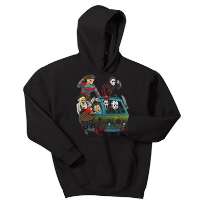 Scary Holocaust Machine Van Movie Characters Kids Hoodie