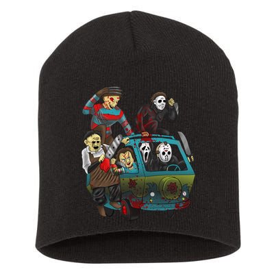 Scary Holocaust Machine Van Movie Characters Short Acrylic Beanie