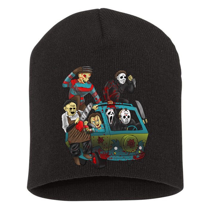 Scary Holocaust Machine Van Movie Characters Short Acrylic Beanie