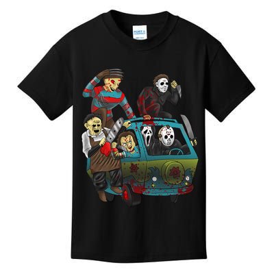 Scary Holocaust Machine Van Movie Characters Kids T-Shirt