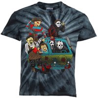 Scary Holocaust Machine Van Movie Characters Kids Tie-Dye T-Shirt