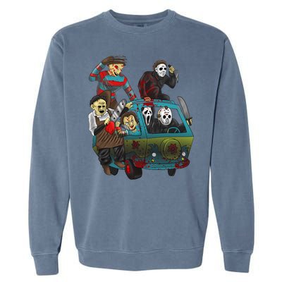 Scary Holocaust Machine Van Movie Characters Garment-Dyed Sweatshirt