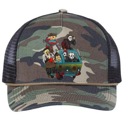 Scary Holocaust Machine Van Movie Characters Retro Rope Trucker Hat Cap