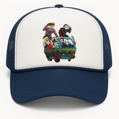 Scary Holocaust Machine Van Movie Characters Trucker Hat