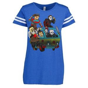 Scary Holocaust Machine Van Movie Characters Enza Ladies Jersey Football T-Shirt