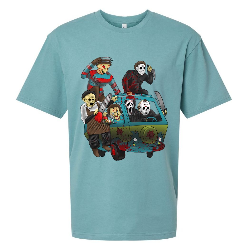 Scary Holocaust Machine Van Movie Characters Sueded Cloud Jersey T-Shirt