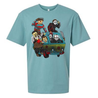 Scary Holocaust Machine Van Movie Characters Sueded Cloud Jersey T-Shirt