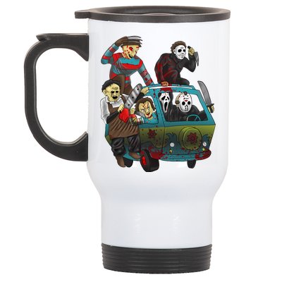 Scary Holocaust Machine Van Movie Characters Stainless Steel Travel Mug