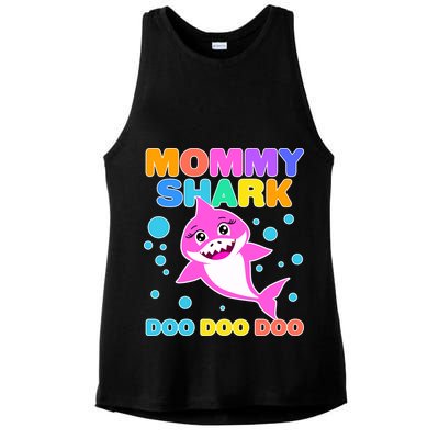 Scary Mommy Shark Doo Doo Doo Halloween Ladies PosiCharge Tri-Blend Wicking Tank