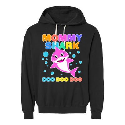 Scary Mommy Shark Doo Doo Doo Halloween Garment-Dyed Fleece Hoodie