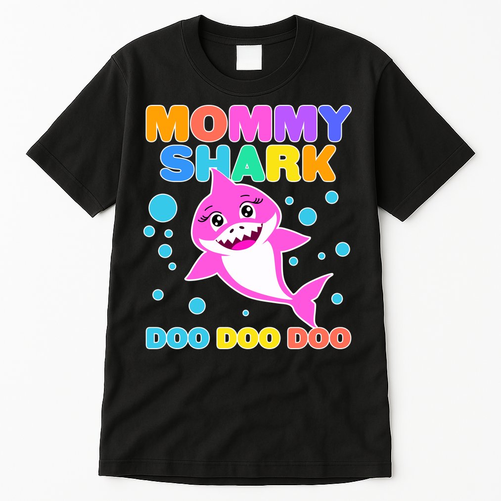 Scary Mommy Shark Doo Doo Doo Halloween Tall T-Shirt