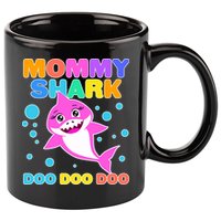 Scary Mommy Shark Doo Doo Doo Halloween 11oz C Handle Ceramic Mug