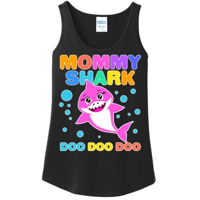 Scary Mommy Shark Doo Doo Doo Halloween Ladies Essential Tank