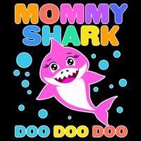 Scary Mommy Shark Doo Doo Doo Halloween 16 in Basic Backpack