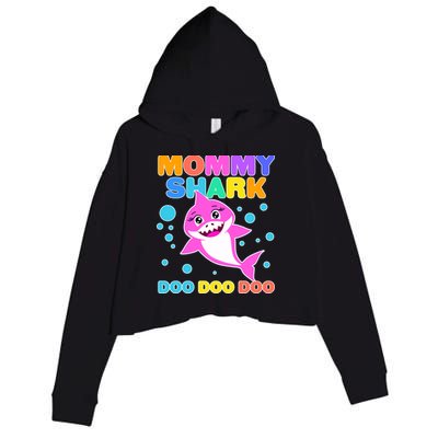 Scary Mommy Shark Doo Doo Doo Halloween Crop Fleece Hoodie