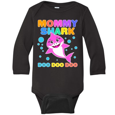 Scary Mommy Shark Doo Doo Doo Halloween Baby Long Sleeve Bodysuit