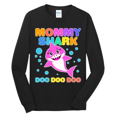 Scary Mommy Shark Doo Doo Doo Halloween Tall Long Sleeve T-Shirt