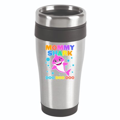 Scary Mommy Shark Doo Doo Doo Halloween 16oz Travel Tumbler