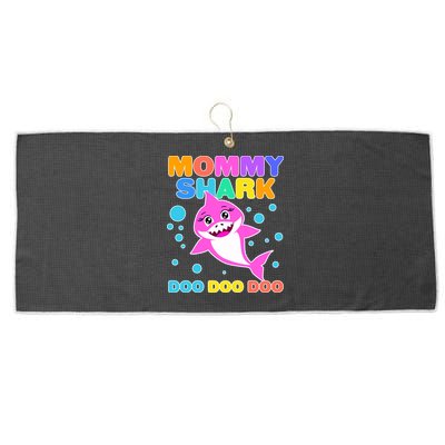 Scary Mommy Shark Doo Doo Doo Halloween Large Microfiber Waffle Golf Towel