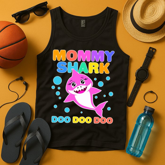 Scary Mommy Shark Doo Doo Doo Halloween Tank Top