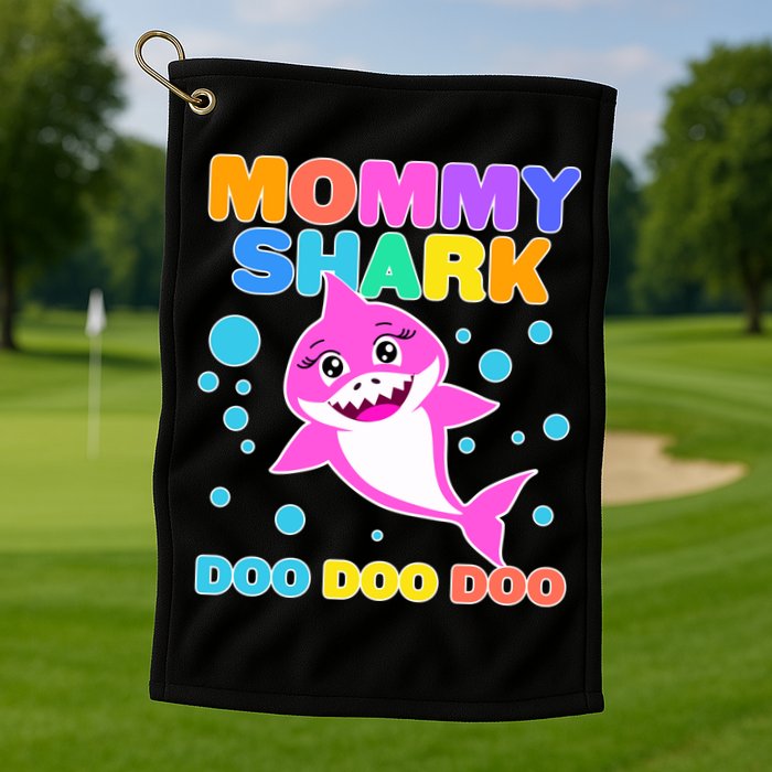 Scary Mommy Shark Doo Doo Doo Halloween Golf Towel