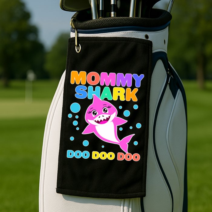 Scary Mommy Shark Doo Doo Doo Halloween Golf Towel