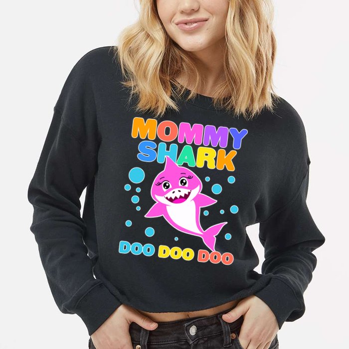 Scary Mommy Shark Doo Doo Doo Halloween Cropped Pullover Crew