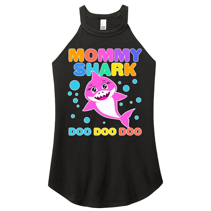 Scary Mommy Shark Doo Doo Doo Halloween Women's Perfect Tri Rocker Tank