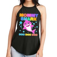 Scary Mommy Shark Doo Doo Doo Halloween Women's Perfect Tri Rocker Tank