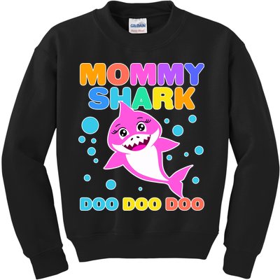 Scary Mommy Shark Doo Doo Doo Halloween Kids Sweatshirt