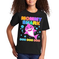 Scary Mommy Shark Doo Doo Doo Halloween Kids T-Shirt