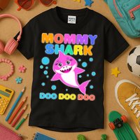 Scary Mommy Shark Doo Doo Doo Halloween Kids T-Shirt